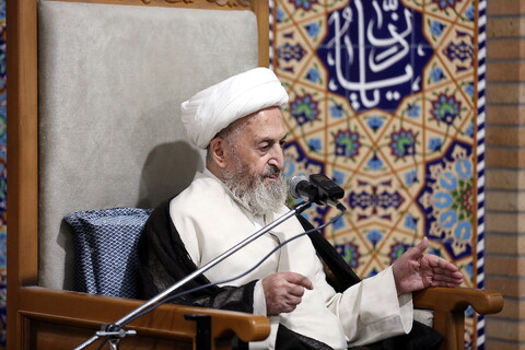 تصاویر/ درس اخلاق آیت‌الله العظمی سبحانی