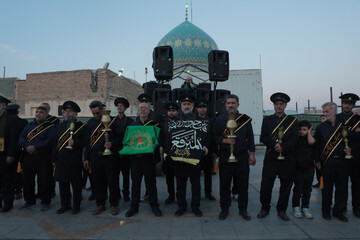 تصاویر/ دسته عزاداری خدام بقاع متبرکه قم به مناسبت سالروز رحلت امامزاده موسی مبرقع(ع)