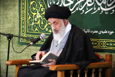 تصاویر/ درس اخلاق مدرسه علمیه امام القائم(عج)