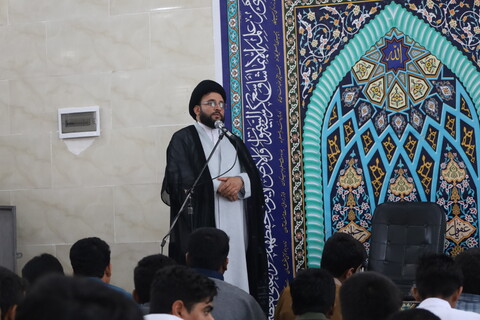 تصاویر/ دیدار نماینده ولی فقیه در استان با طلاب مدرسه علمیه امام علی (ع) میناب