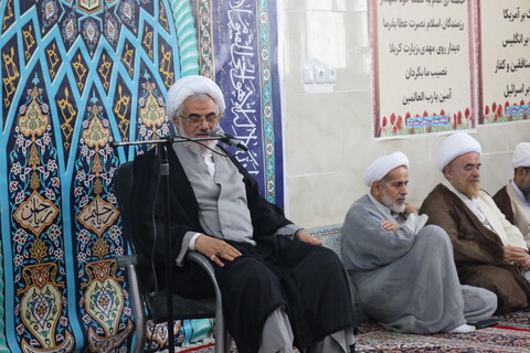 تصاویر/ دیدار نماینده ولی فقیه در استان با طلاب مدرسه علمیه امام علی (ع) میناب