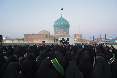 تصاویر/ دسته عزاداری خدام بقاع متبرکه قم به مناسبت سالروز رحلت امامزاده موسی مبرقع(ع)