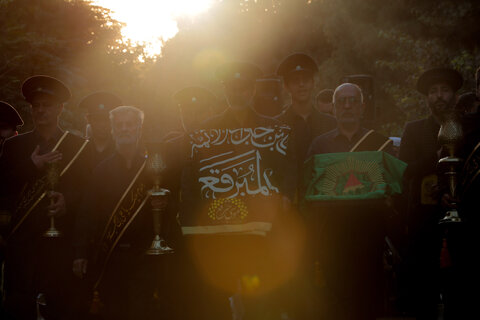 تصاویر/ دسته عزاداری خدام بقاع متبرکه قم به مناسبت سالروز رحلت امامزاده موسی مبرقع(ع)