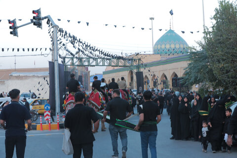 تصاویر/ دسته عزاداری خدام بقاع متبرکه قم به مناسبت سالروز رحلت امامزاده موسی مبرقع(ع)