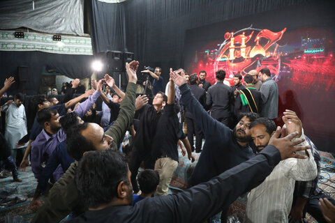 تصاویر/ مراسم عزاداری اردو زبانان در حرم حضرت موسی مبرقع علیه السلام