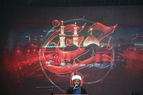 تصاویر/ مراسم عزاداری اردو زبانان در حرم حضرت موسی مبرقع علیه السلام