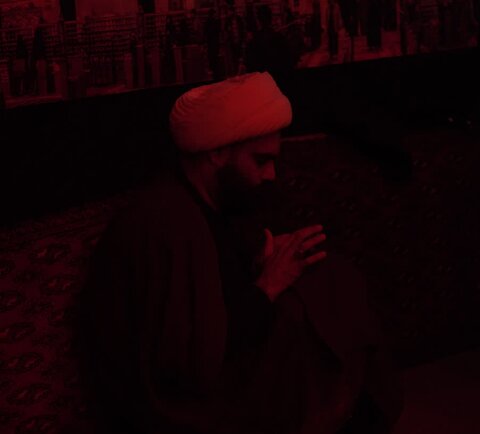 تصاویر/ مجلس روضه مدرسه علمیه امام رضا(ع) به یاد شهدای مقاومت در حسینیه فاطمیون