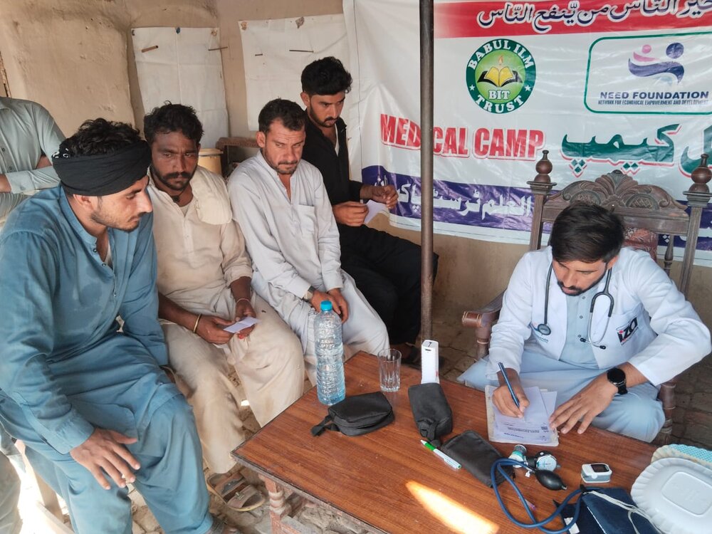 سیلاب زدگان کی داد رسی کے لیے ضلع ملتان میں ساتواں میڈیکل کیمپ کا قیام