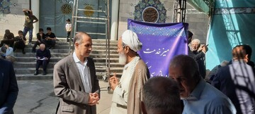 میز خدمت سازمان بازرسی در حاشیه نماز جمعه این هفته تهران برگزار شد