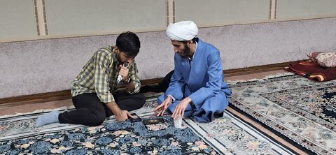 تصاویر/ حضور طلاب مدارس علمیه منطقه کاشان در طرح «مثل خمینی»