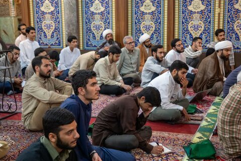 تصاویر/ درس اخلاق آیت الله محمدباقر تحریری در مدارس مروی و معیرالممالک