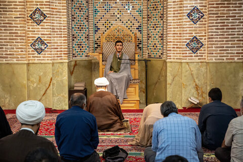 تصاویر/ درس اخلاق آیت الله محمدباقر تحریری در مدارس مروی و معیرالممالک