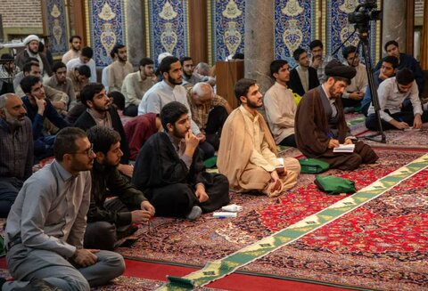 تصاویر/ درس اخلاق آیت الله محمدباقر تحریری در مدارس مروی و معیرالممالک