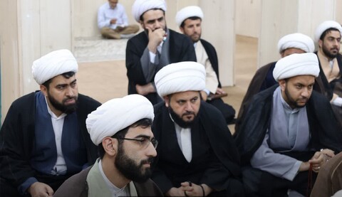 تصاویر/دیدار معاونین تهذیب حوزه‌های علمیه استان خوزستان  آیت‌الله موسوی جزایری