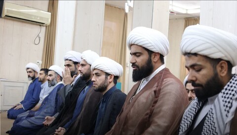 تصاویر/دیدار معاونین تهذیب حوزه‌های علمیه استان خوزستان  آیت‌الله موسوی جزایری