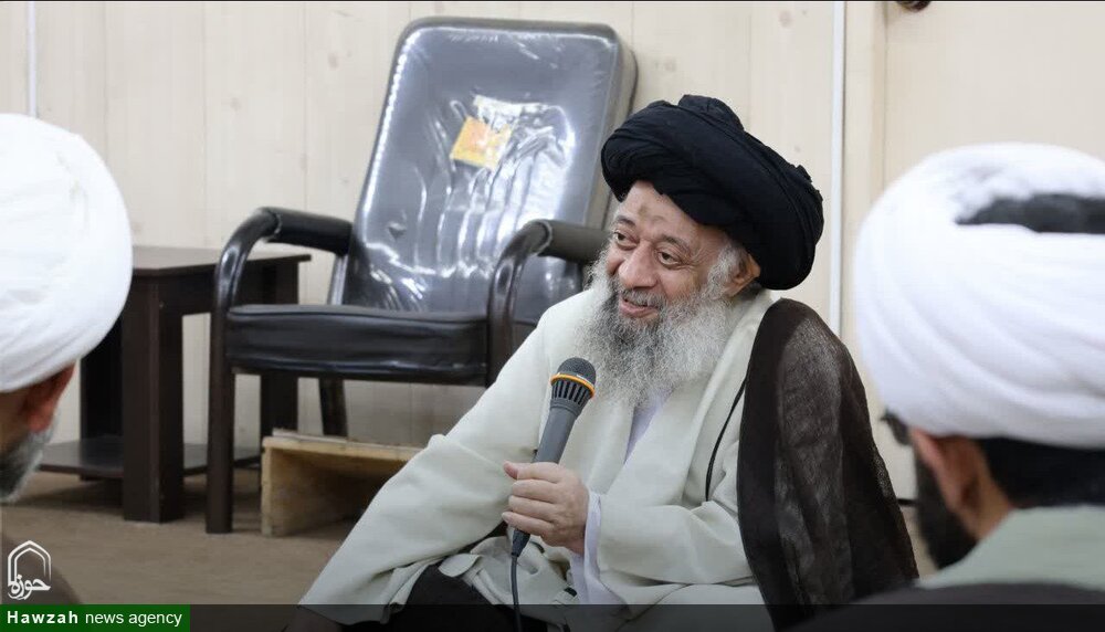 دیدار معاونین تهذیب حوزه‌ علمیه استان خوزستان با آیت‌الله موسوی جزایری