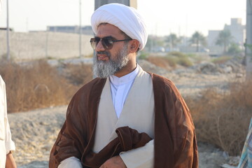 تصاویر /  بازید مدیر حوزه علمیه استان هرمزگان از مدرسه علمیه امام علی  (ع) میناب