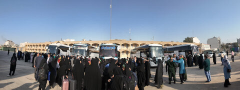 تصاویر/ آغاز اعزام اردوهای راهیان نور استان یزد با اعزام دختران دانش آمورزان یزدی