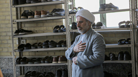 تصاویر/درس اخلاق آیت الله موسوی اصفهانی برای طلاب مدرسه علمیه آیت الله آخوند