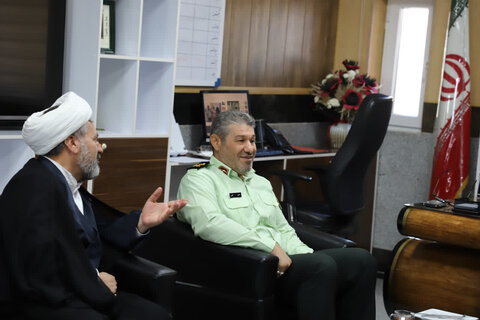 تصاویر/ دیدار مدیر و معاونین حوزه علمیه کردستان با سردار الهی