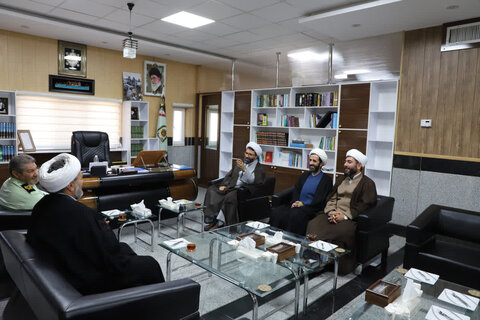 تصاویر/ دیدار مدیر و معاونین حوزه علمیه کردستان با سردار الهی