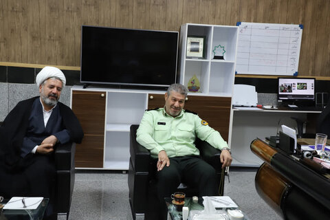 تصاویر/ دیدار مدیر و معاونین حوزه علمیه کردستان با سردار الهی