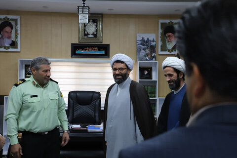 تصاویر/ دیدار مدیر و معاونین حوزه علمیه کردستان با سردار الهی