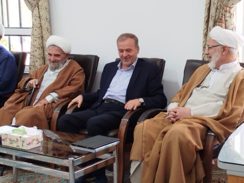 تصاویر/ حضور فرماندار نقده در مدرسه علمیه امام صادق (ع) این شهرستان