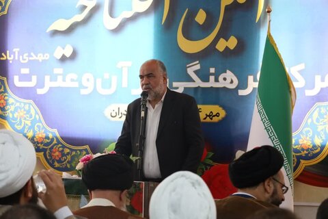 تصاویر/ افتتاح مرکز فرهنگی قرآن و عترت روستای مهدی آبادبخش مرکزی مهریز