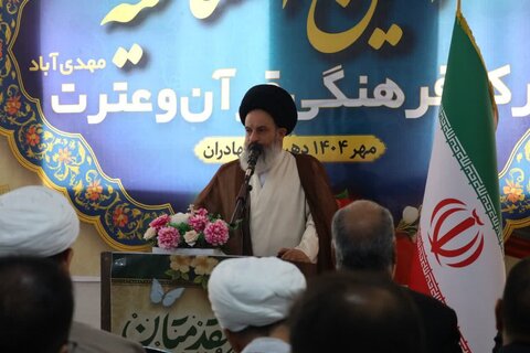 تصاویر/ افتتاح مرکز فرهنگی قرآن و عترت روستای مهدی آبادبخش مرکزی مهریز