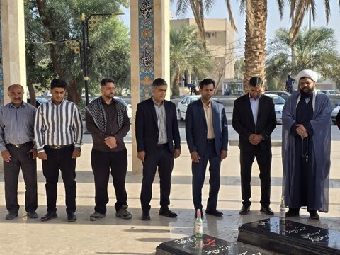 تصاویر/ آیین غبارروبی مزار شهدا در ریگان