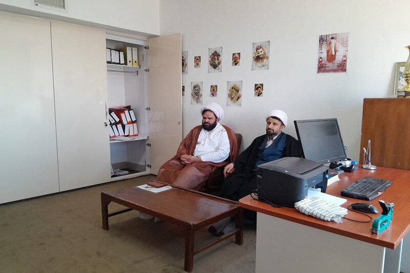 بازدید مسئول سازمان بسیج طلاب کرمانشاه از پایگاه مقاومت مدارس علمیه صحنه+عکس