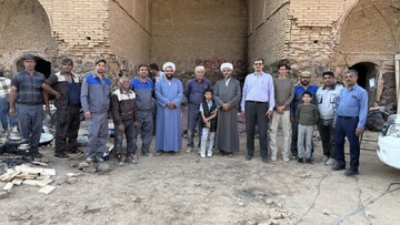 تصاویر/ مرمت قلعه تاریخی خرگوشی و موقوفه حوزه علمیه عقدا