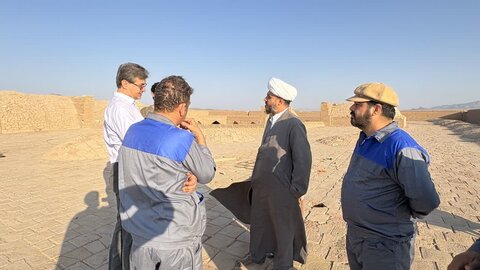 تصاویر/ مرمت قلعه تاریخی خرگوشی و موقوفه حوزه علمیه عقدا