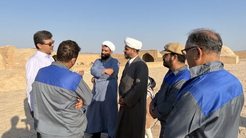 تصاویر/ مرمت قلعه تاریخی خرگوشی و موقوفه حوزه علمیه عقدا