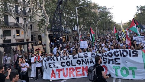 اسپین بھر میں مزدوروں اور طلبہ کا تاریخی احتجاج، فلسطین سے اظہارِ یکجہتی