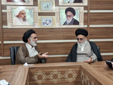 تصاویر/  حضور حجت‌الاسلام والمسلمین ربانی در مدرسه علمیه کاظمیه