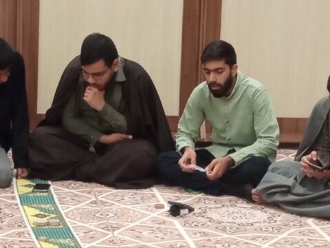 تصاویر/ جلسه فضیلت‌خوانی امیرالمؤمنین(ع) طلاب مدرسه علمیه کاظمیه