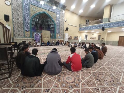 تصاویر/ جلسه فضیلت‌خوانی امیرالمؤمنین(ع) طلاب مدرسه علمیه کاظمیه