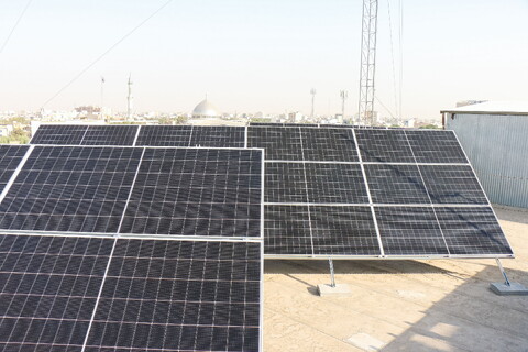 تصاویر/ افتتاح پنل خورشیدی مرکز علوم کامپیوتری حوزه های علمیه