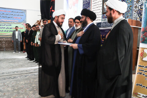 تصاویر | آیین تکریم و معارفه امام‌جمعه شهر گرماب