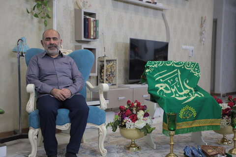 تصاویر/ قدردانی اهالی رسانه از جانباز ۷۰ درصد روشن دل قمی