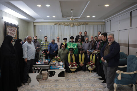 تصاویر/ قدردانی اهالی رسانه از جانباز ۷۰ درصد روشن دل قمی
