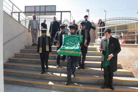 تصاویر/ حضور خادمین حرم مطهر حضرت موسی مبرقع(ع)در مرکز توانبخشی رضوی قم