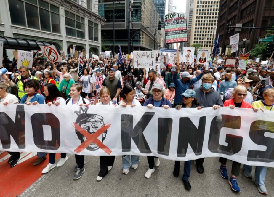 قیامِ امن کے جھوٹے دعویدار کی اپنے ہی ملک کوئی اوقات نہیں؛ امریکہ میں ٹرمپ کے خلاف شدید احتجاج