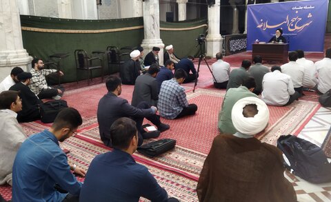 تصاویر/ مراسم افتتاحیه جلسات شرح نهج البلاغه در مدرسه عالی شهید مطهری