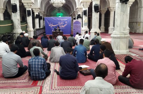 تصاویر/ مراسم افتتاحیه جلسات شرح نهج البلاغه در مدرسه عالی شهید مطهری