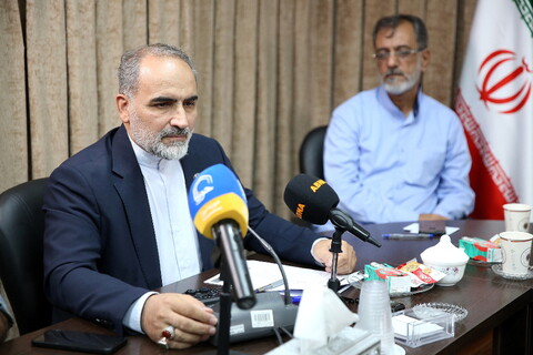 تصاویر/ نشست خبری کنگره بین المللی مرحوم آیت الله میرزای نایینی