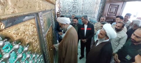 تصاویر/ آیین بازگشایی ضریح امام زاده زید(ع)شهداد