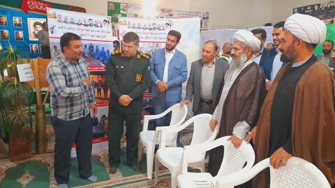 تصاویر/ بازدید امام جمعه مراغه از نمایشگاه طرح اسوه بسیج  برادران مراغه